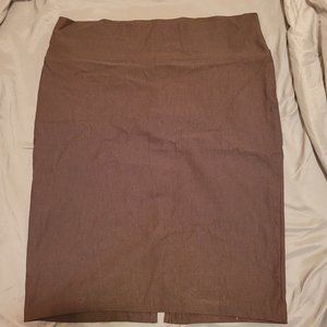 Brown pencil skirt